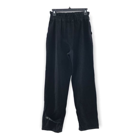 INC International Concepts Paperbag-Waist Jeans Deep Black 2‎ - Picture 1 of 13